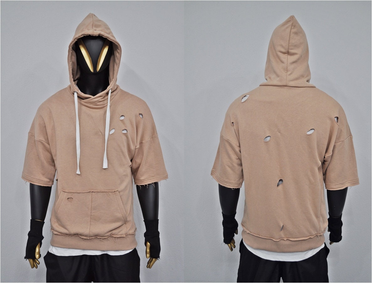 DHgate.com:Dark Cyberpunk Windbreaker Hoodie: Oversized Hip