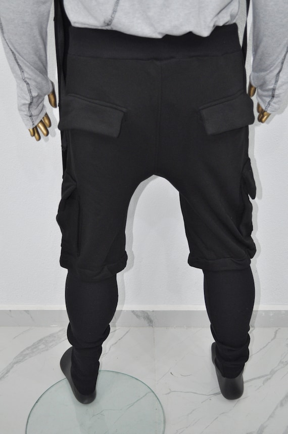 Mens drop crotch joggers uk on sale