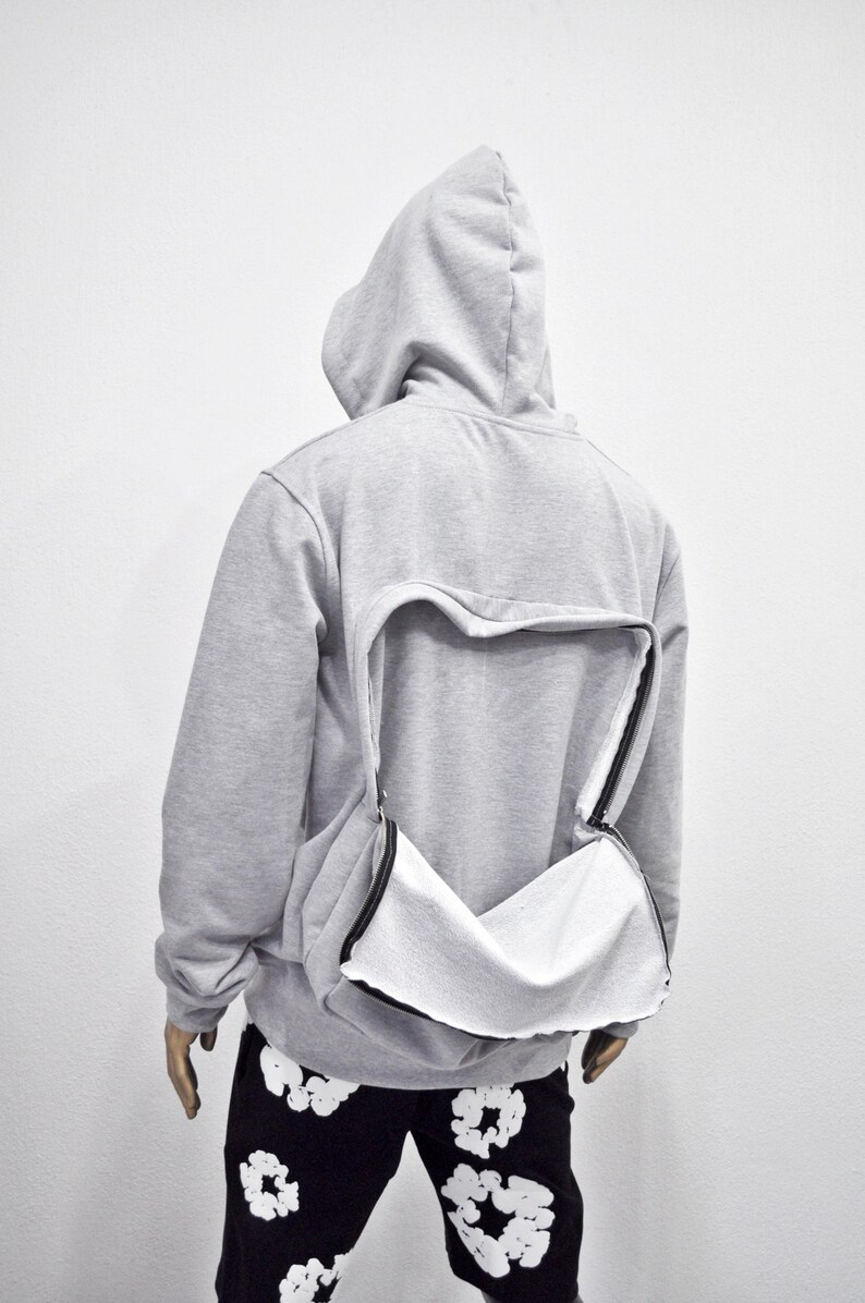 Limited '' BACK TO SCHOOL '' Collection / Unique Gray Hoodie With ...
