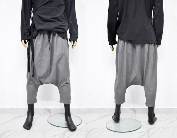 XS - 8XL Adult Sarrouel Japanese Wide Leg Stretchy Cotton Trouser