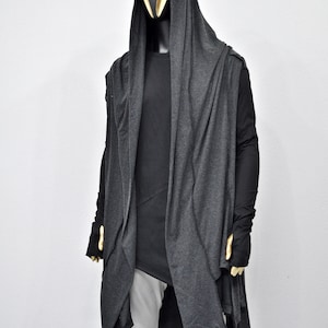 Overlong Poncho Cardigan,japanese Oversized Sleeveless Kimono Wrap ...