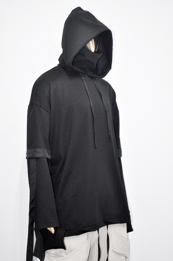 XS-8XL losse oversized coltrui voor heren overlange ninja-trui