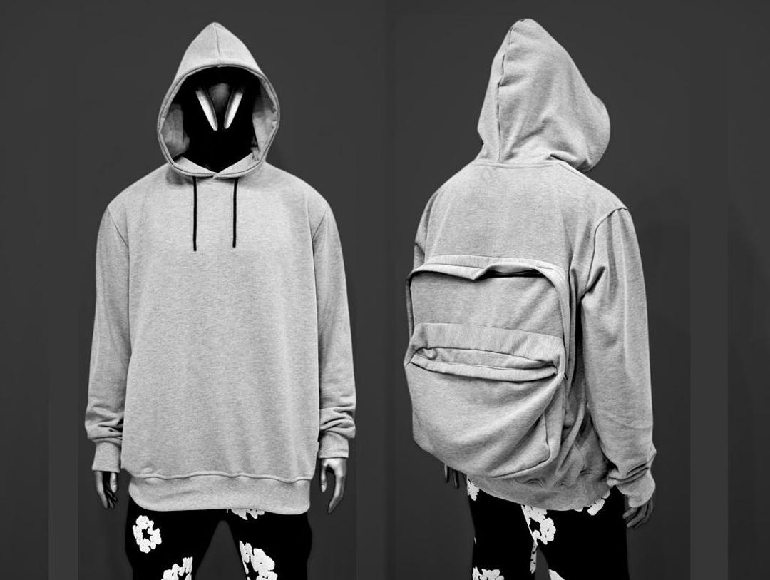 Limited '' BACK TO SCHOOL '' Collection / Unique Gray Hoodie With ...