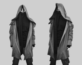 XS-8XL Men's Ascreed Extreme Oversized Hood Cardigan Long Sleeve