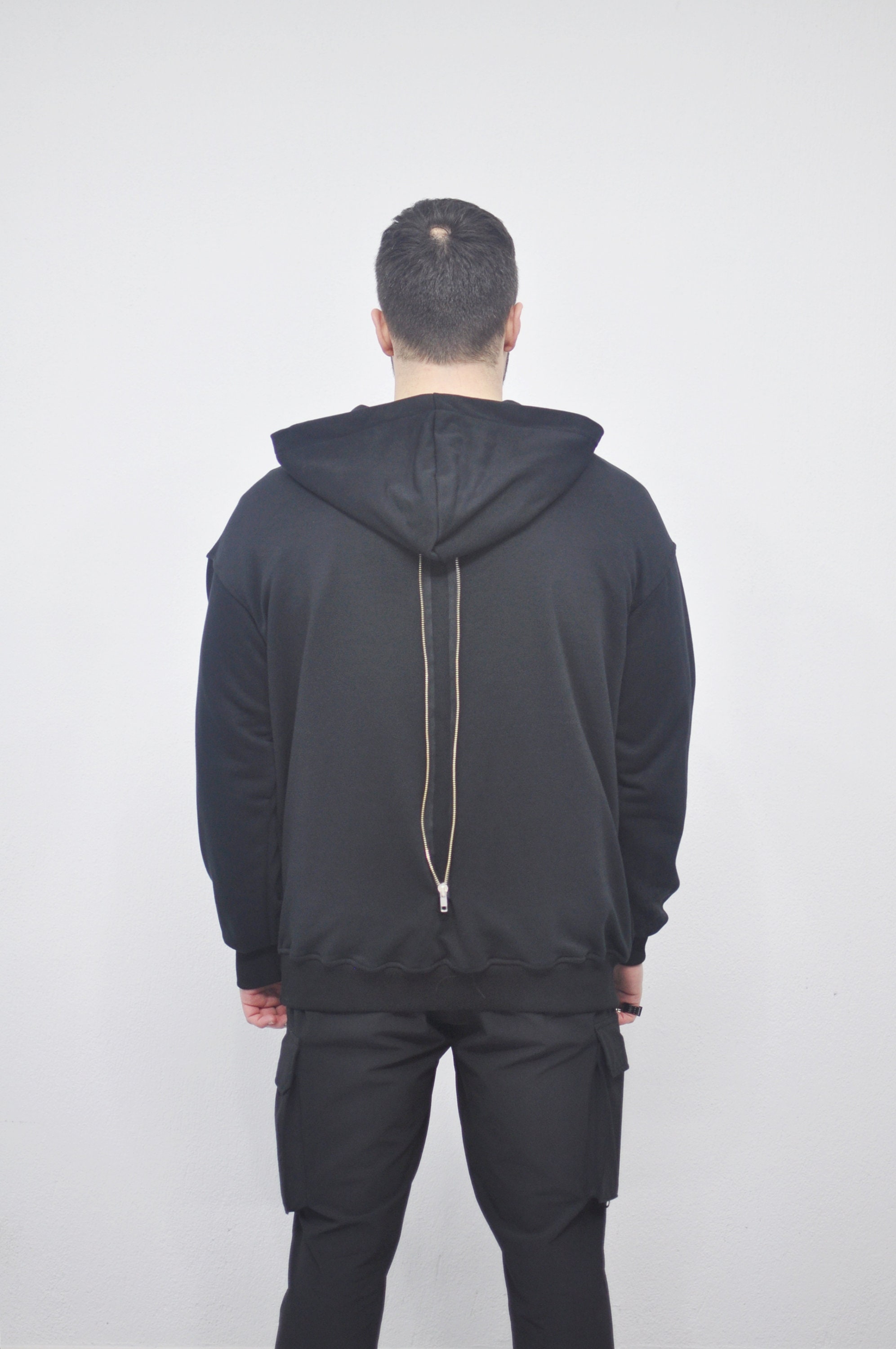 XS-8XL Men's Dropped Shoulder Boxyfit Quarter Zip Front Big XS-8XL Men's Dropped Shoulder Boxyfit Quarter Zip Front Big