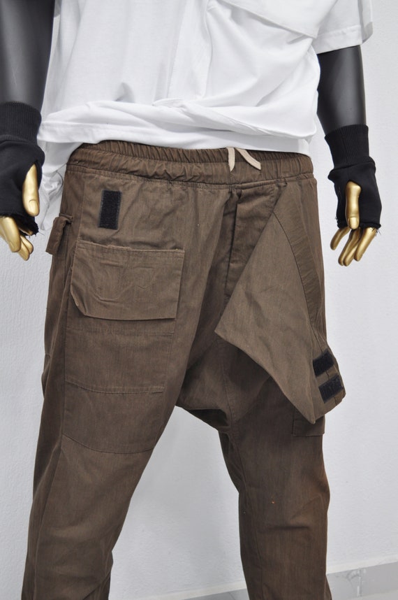 XS 8XL Pantaloni da uomo Swing Wrap, Pantaloni cargo con patta e