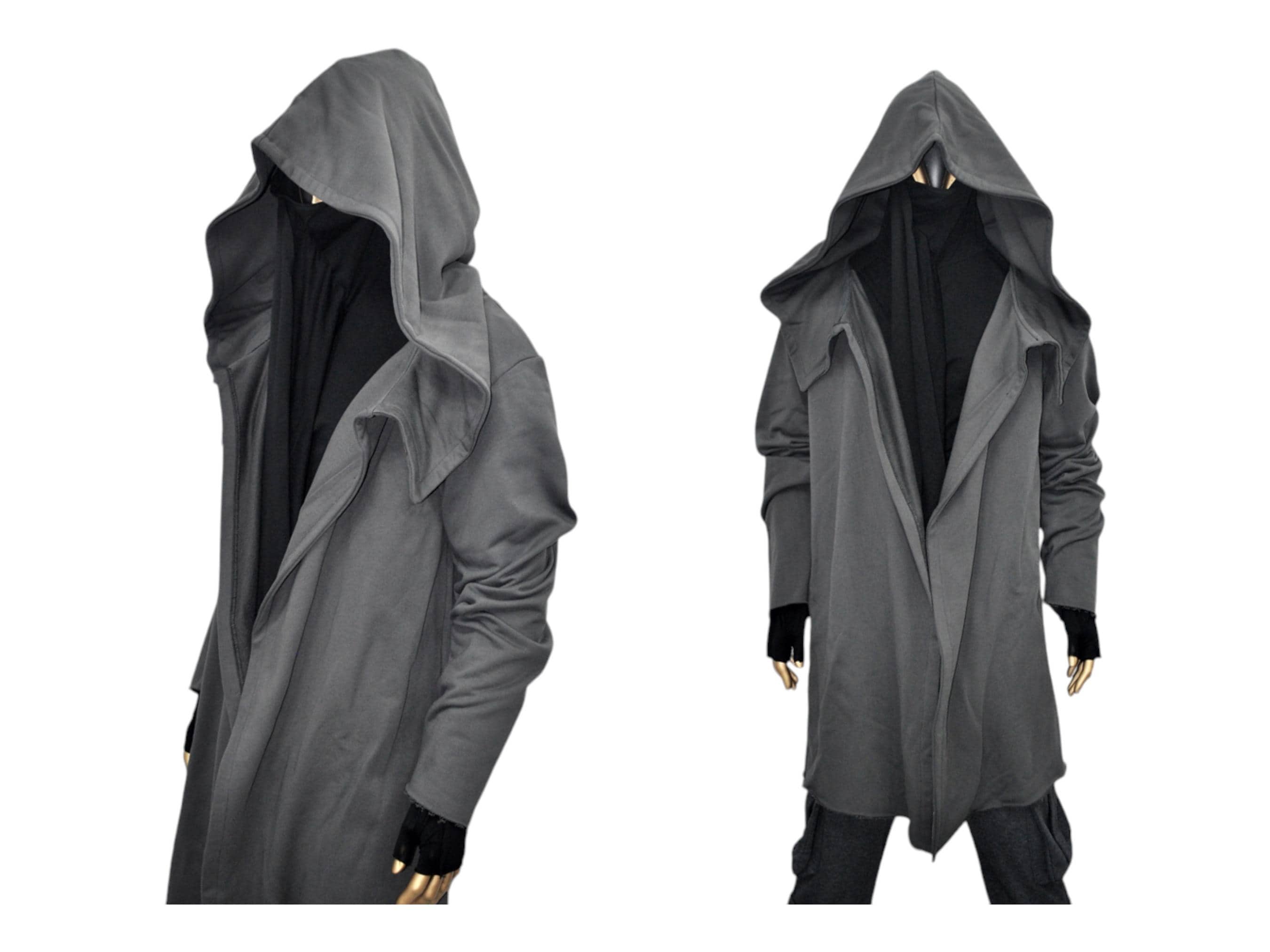 XS-8XL Men's Ascreed Extreme Oversized Hood Cardigan Long Sleeve