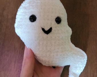 Ghost Crochet, Handmade Gifts, Amigurumi Ghost, Halloween Gifts, Crochet Halloween, Ghost Gifts, Crochet Gifts, Soft Stuffed Halloween Plush