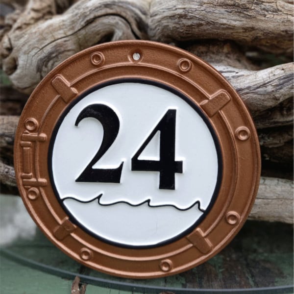 Personnalise ton Numéro de maison original, spécial bord de mer N24