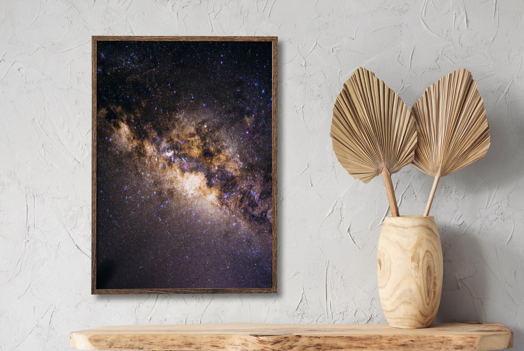 Printable Milky Way Galaxy Wall Art Vintage, Digital Download ...