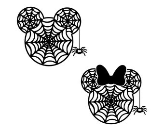 Mouse Spider Web Halloween Svg, Spooky Halloween, Halloween Party, Halloween Spider Web, Digital Download