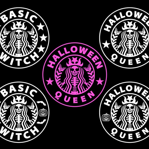 Basic Witch SVG, Happy Halloween, Funny, Cut File, Sublimation, Clip Art, Skeleton Mermaid Svg, Halloween Queen, Instant Download svg png