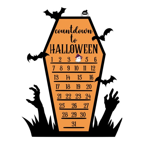Halloween Countdown Etsy