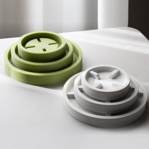 7.5in Raised Planter Dripping Tray Silicone Mold