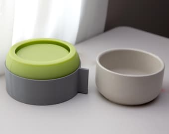 32oz Candle Jar Silicone Mold with Casting Frame: DIY Candle Vessel