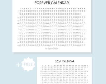 Minimalist Forever Calendar