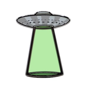 UFO Anstecknadel - Grün