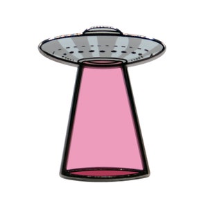 UFO Anstecknadel - Rot