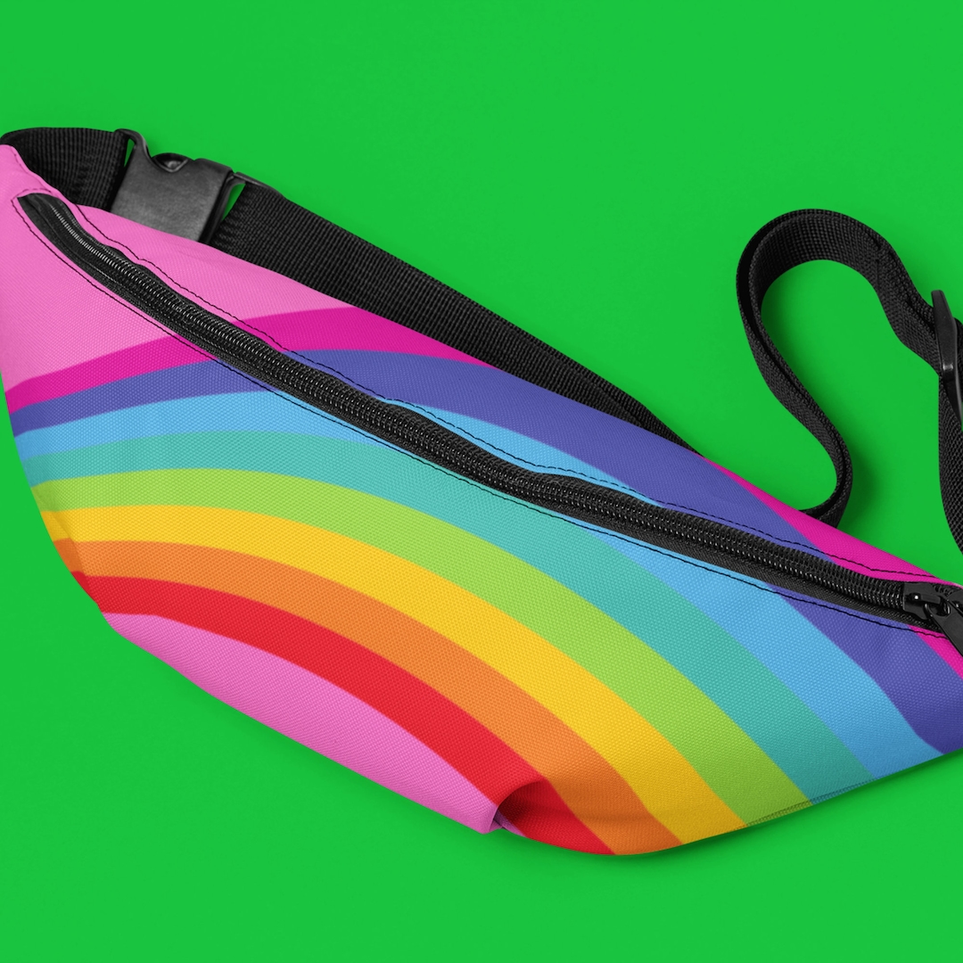 Rainbow Bum Bag Festival Party Accessory Pride Fanny Pack