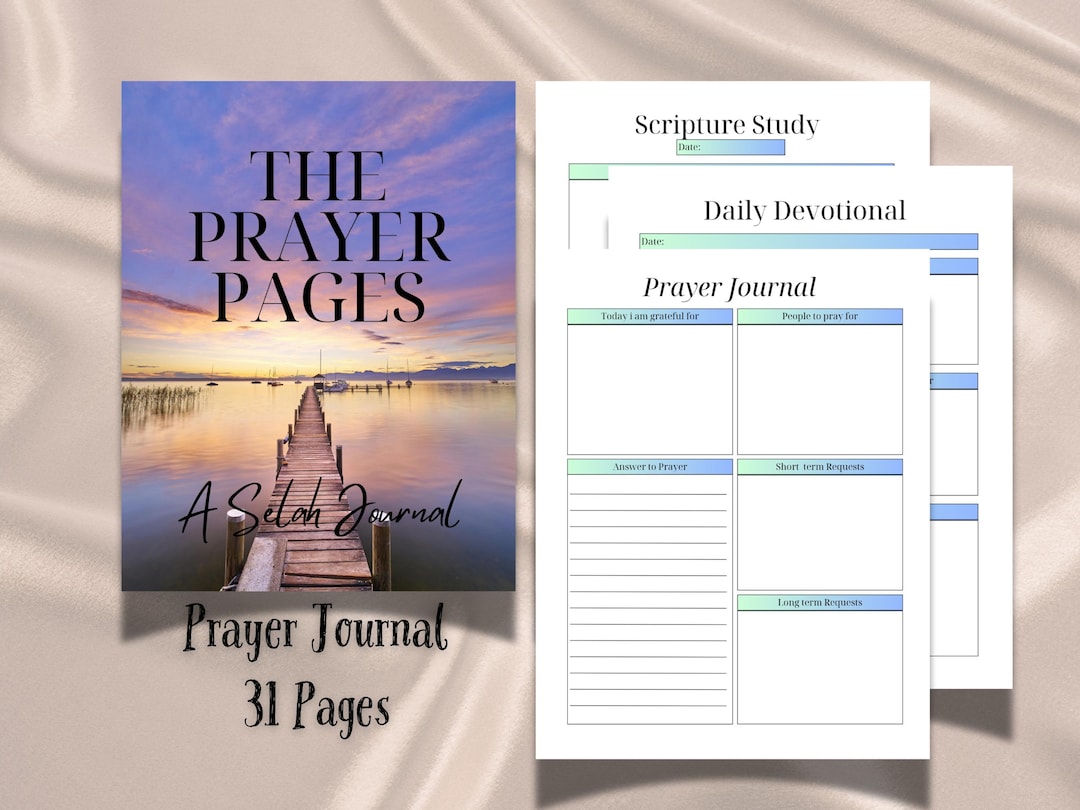 The Prayer Pages | Printable Prayer & Bible Study Journal | Christian ...