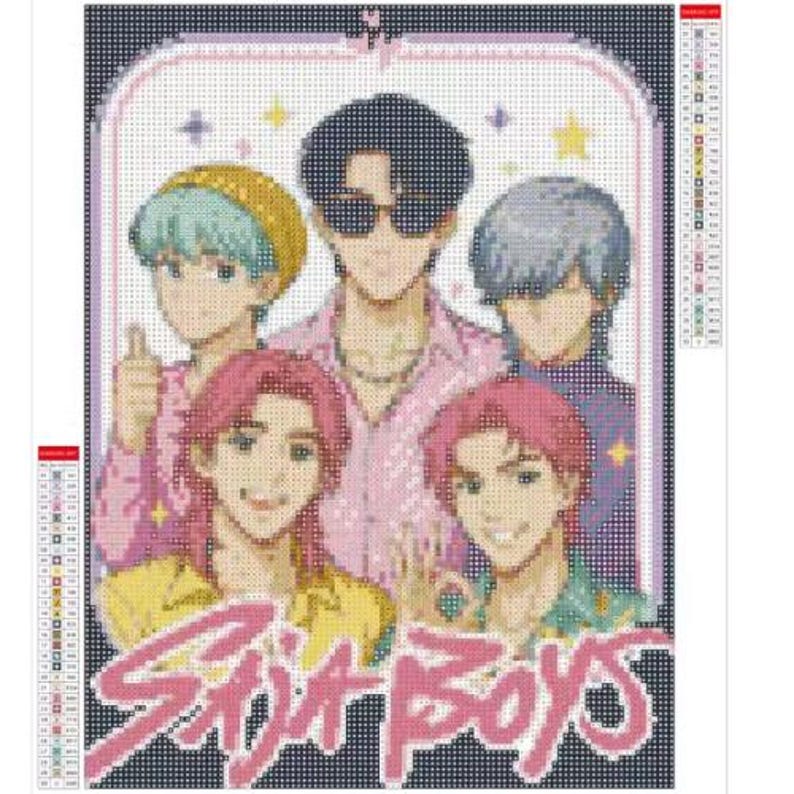 K-Pop Demon Hunters Diamond Painting Kit | Rumi, Mira, Zoe, Saja Boys & Derpy | DIY craft kit | Huntrx | image 7