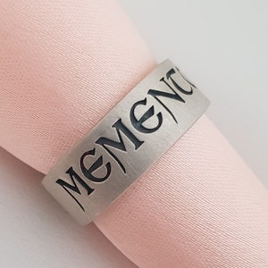 Memento Mori Ring: Handmade 925 Sterling Silver Band