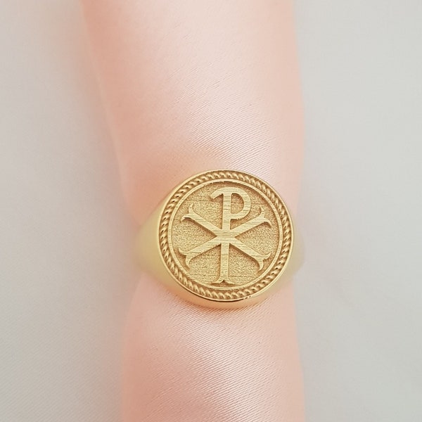 Christo gram Jesus Christ monogram ring, Orthodox Ring, Religious Ring, Jesus Christ Ring, Christian Ring with 925 hallmark.