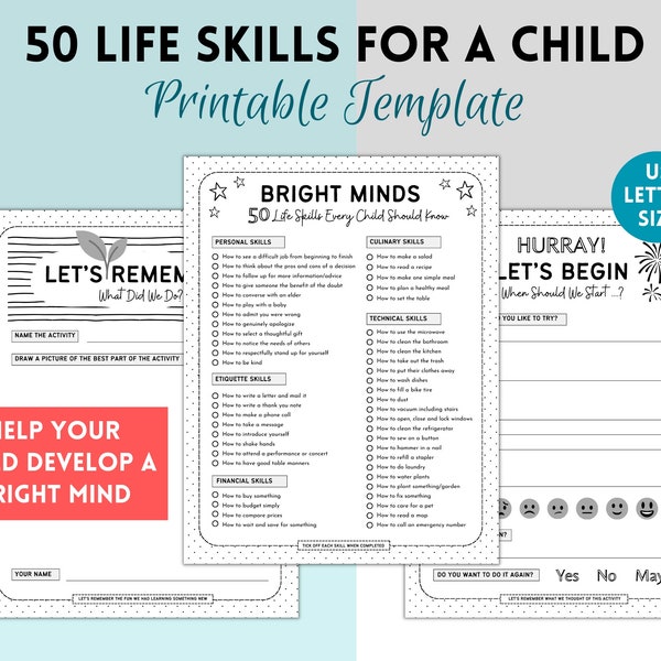 50 Life Skills Every Child Should Know, Life Skills for Kids, Home Education, Home Skills for Children, Child Responsibility, Raising Kids