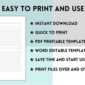 Printable 4x6 Index Card, Printable Note Cards, Printable Index Cards ...