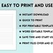 Printable 4x6 Index Card, Printable Note Cards, Printable Index Cards ...