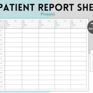 Nurse Hourly Shift Schedule, 5 Patient Medication, Nursing Shift Planner, Day Night Shift, Printable Template, To-Do Schedule