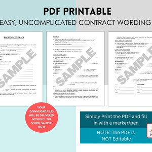 Editable Roofing Contract Template. Printable PDF, Editable and Fillable Microsoft Word - Etsy
