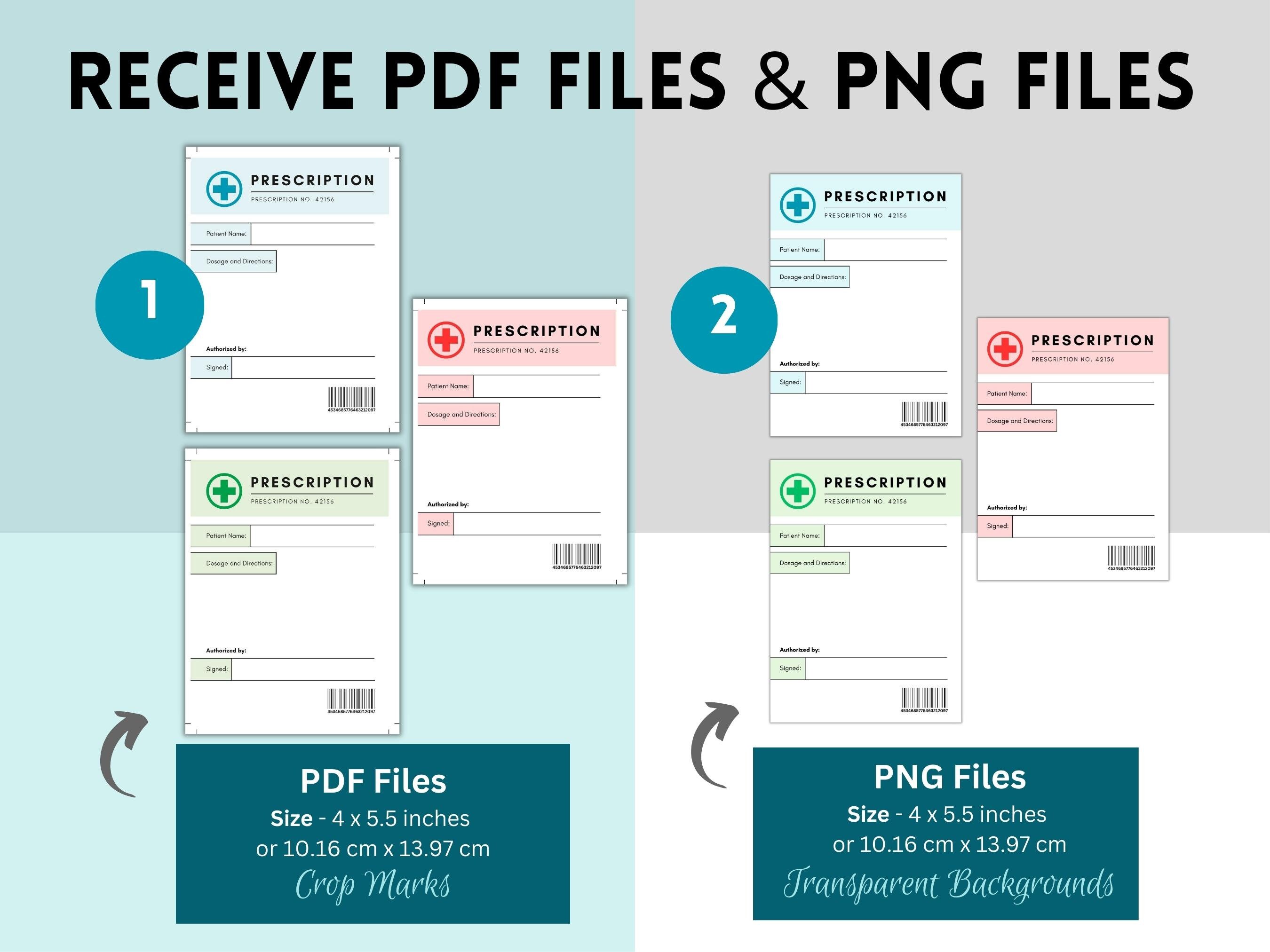 Fully Blank Prescription Label, Prescription Pad Label Template ...