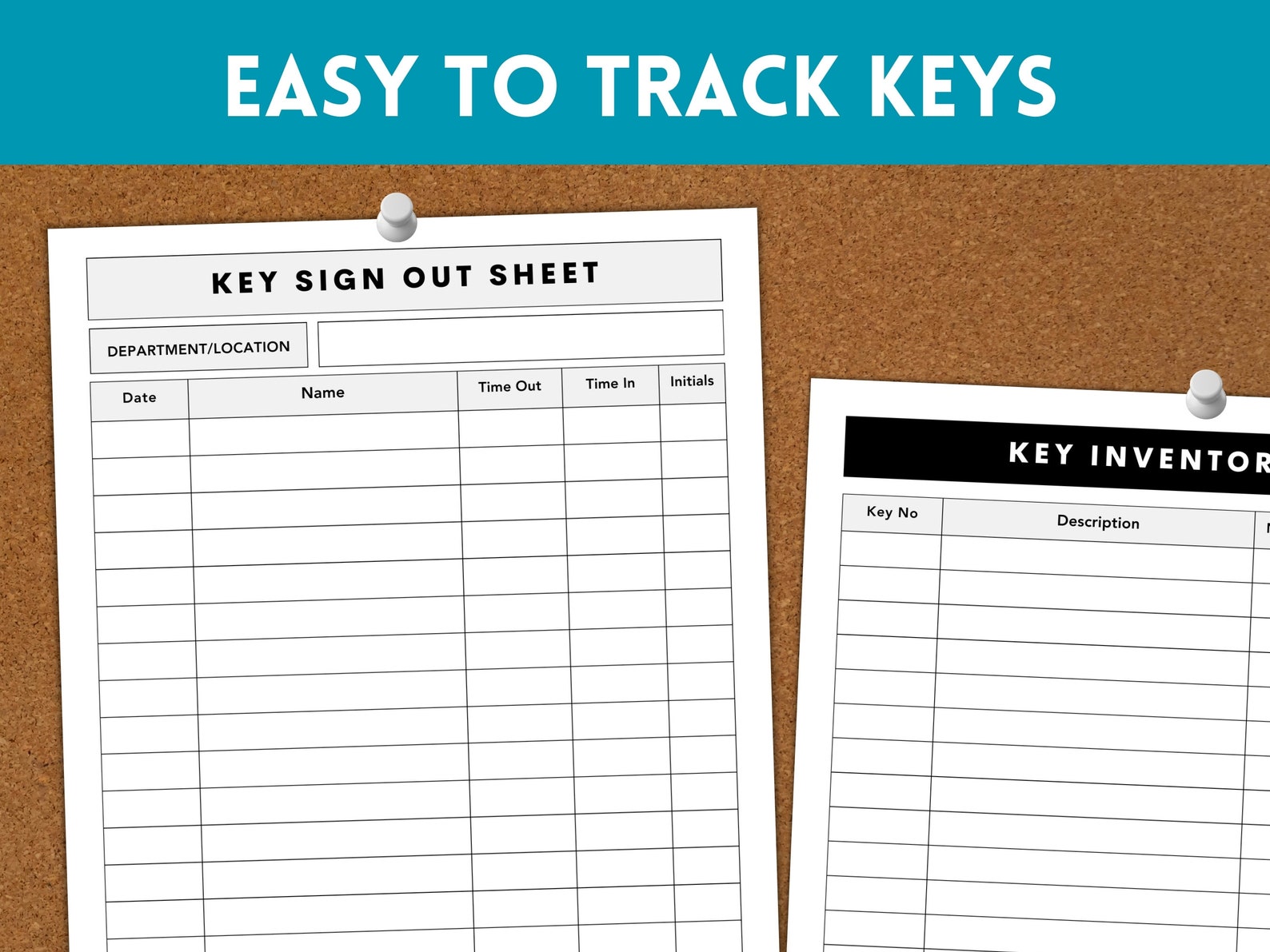 Key Sign Out Sheet, Key Signature List, Contact List, Sign in Out Form ...