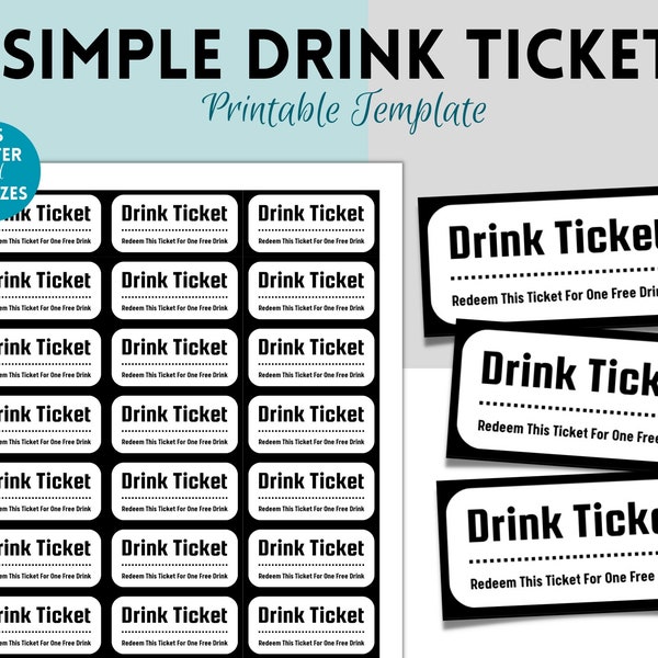 Drink Tickets - Etsy