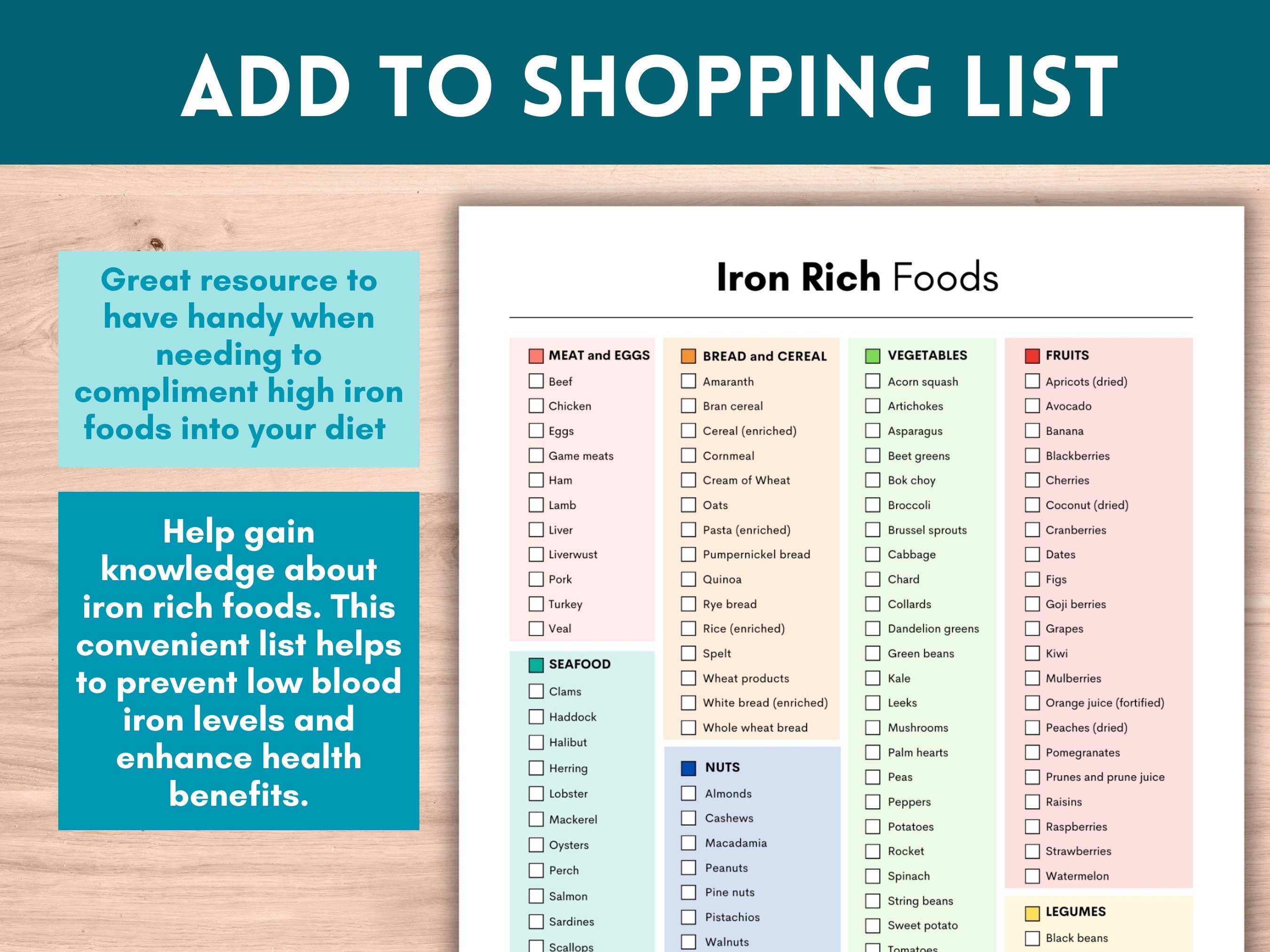 iron-rich-foods-chart-iron-deficiency-food-foods-high-in-iron-food-guide-journal-shopping