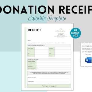 Nonprofit Donation Receipt, Donation Receipt forms, Donation Receipt Template, Charity Donation Receipt