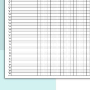 Printable Class Record, Class Gradebook, Teacher Gradebook, Class ...