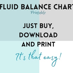 Fluid Balance Chart, Fluids Intake and Output Record, Intake and Output ... image.