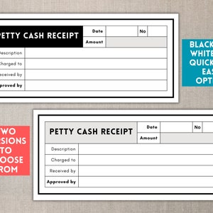 Printable Petty Cash Voucher Form, Petty Cash Voucher Template, Petty ...