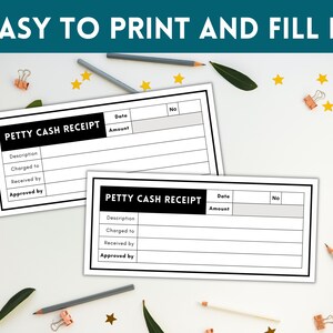 Printable Petty Cash Voucher Form, Petty Cash Voucher Template, Petty ...