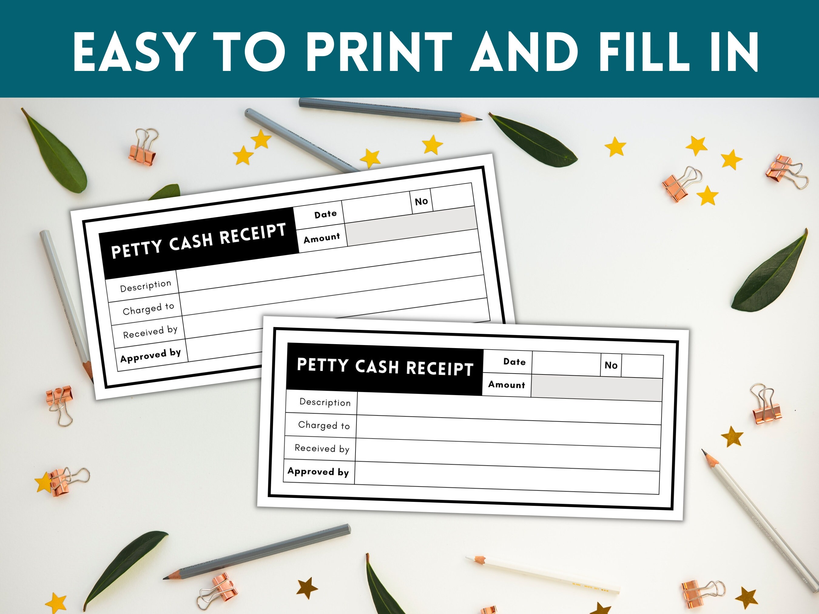 Printable Petty Cash Voucher Form, Petty Cash Voucher Template, Petty ...