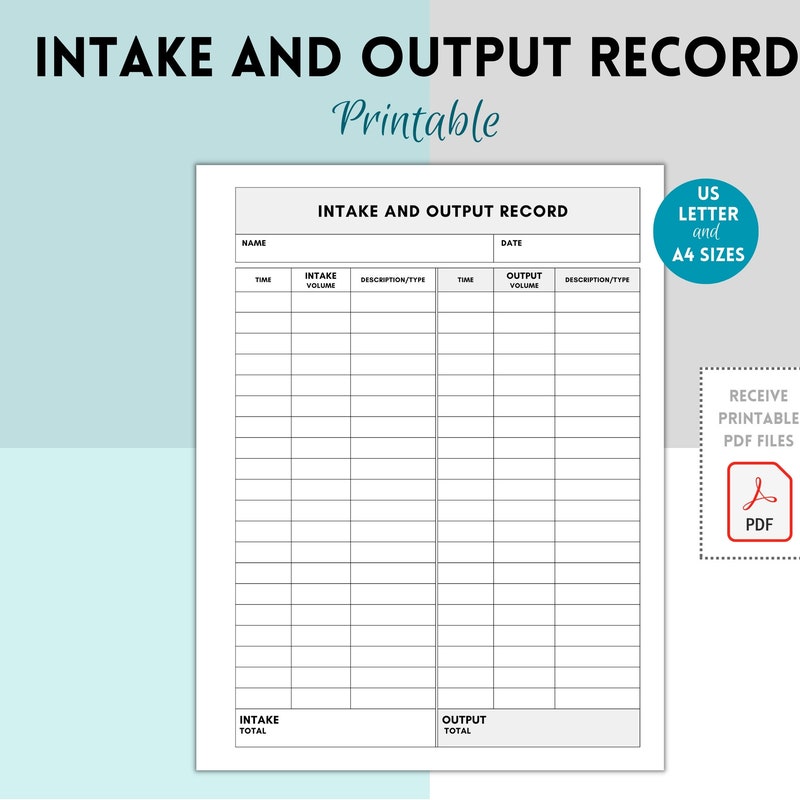 Intake and Output - Etsy