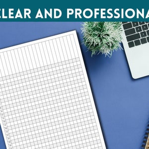 Printable Class Record, Class Gradebook, Teacher Gradebook, Class ...
