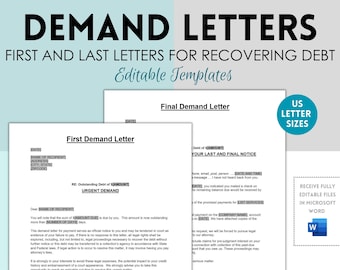 Demand Late Rent Notice, Microsoft Word, Late Rent Payment, Late Rent Letter, Landlord Template, Tenant Notice, Rent Payment Due, Editable,