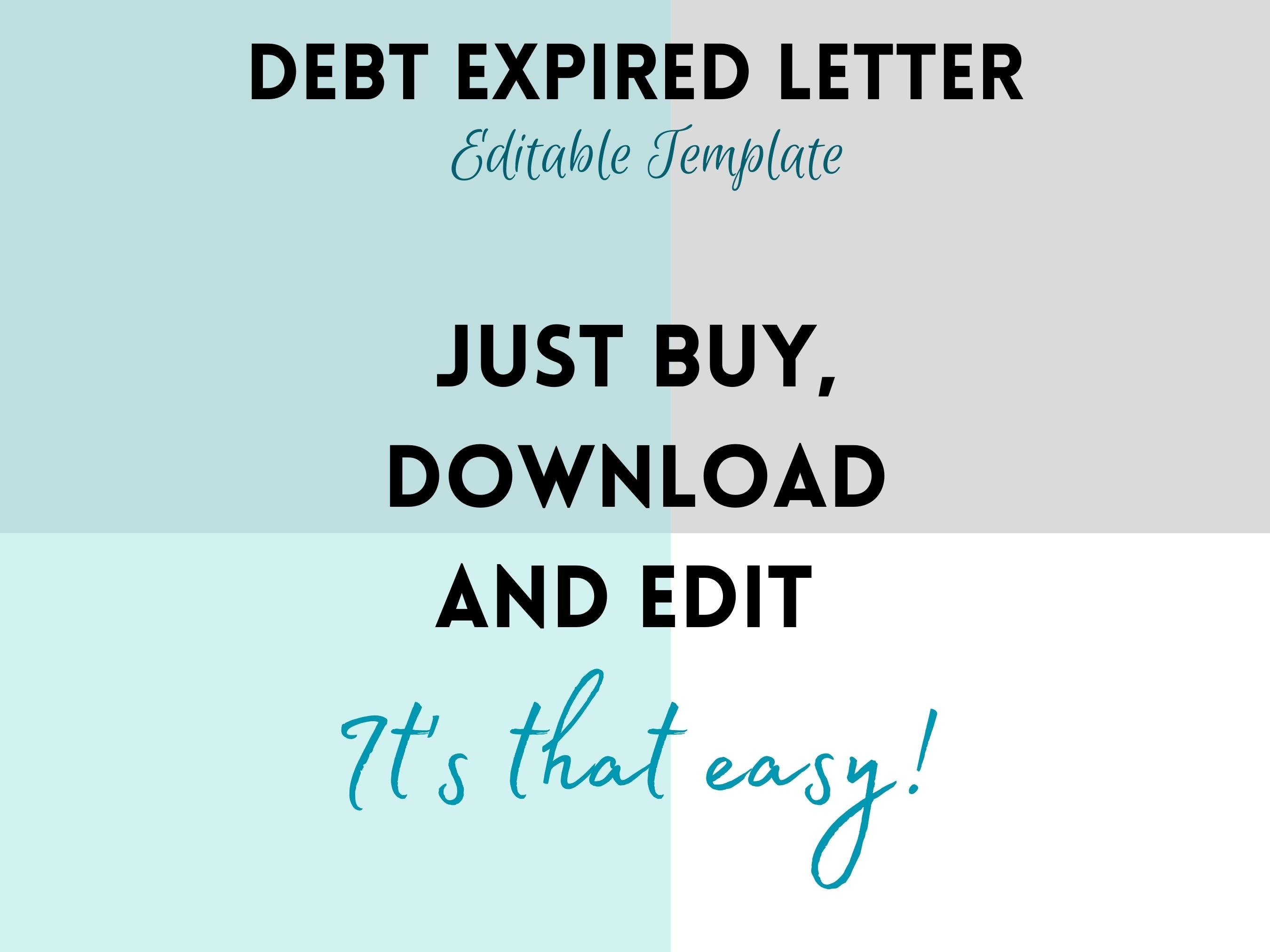 Debt Expired Letter, Professional Letter, Statute of Limitations to A