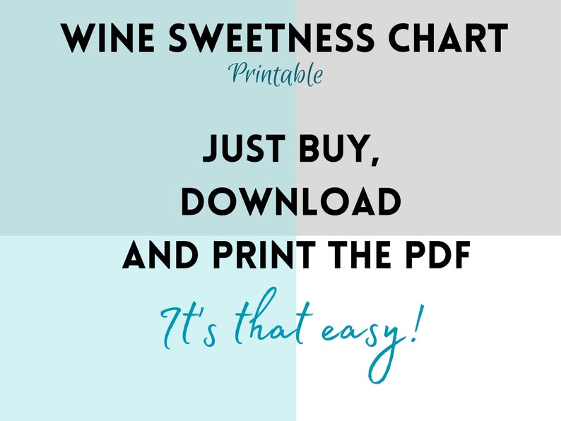 Wine Sweetness Chart, Wine Tasting Sheet Printable, Wine Tasting Party ...