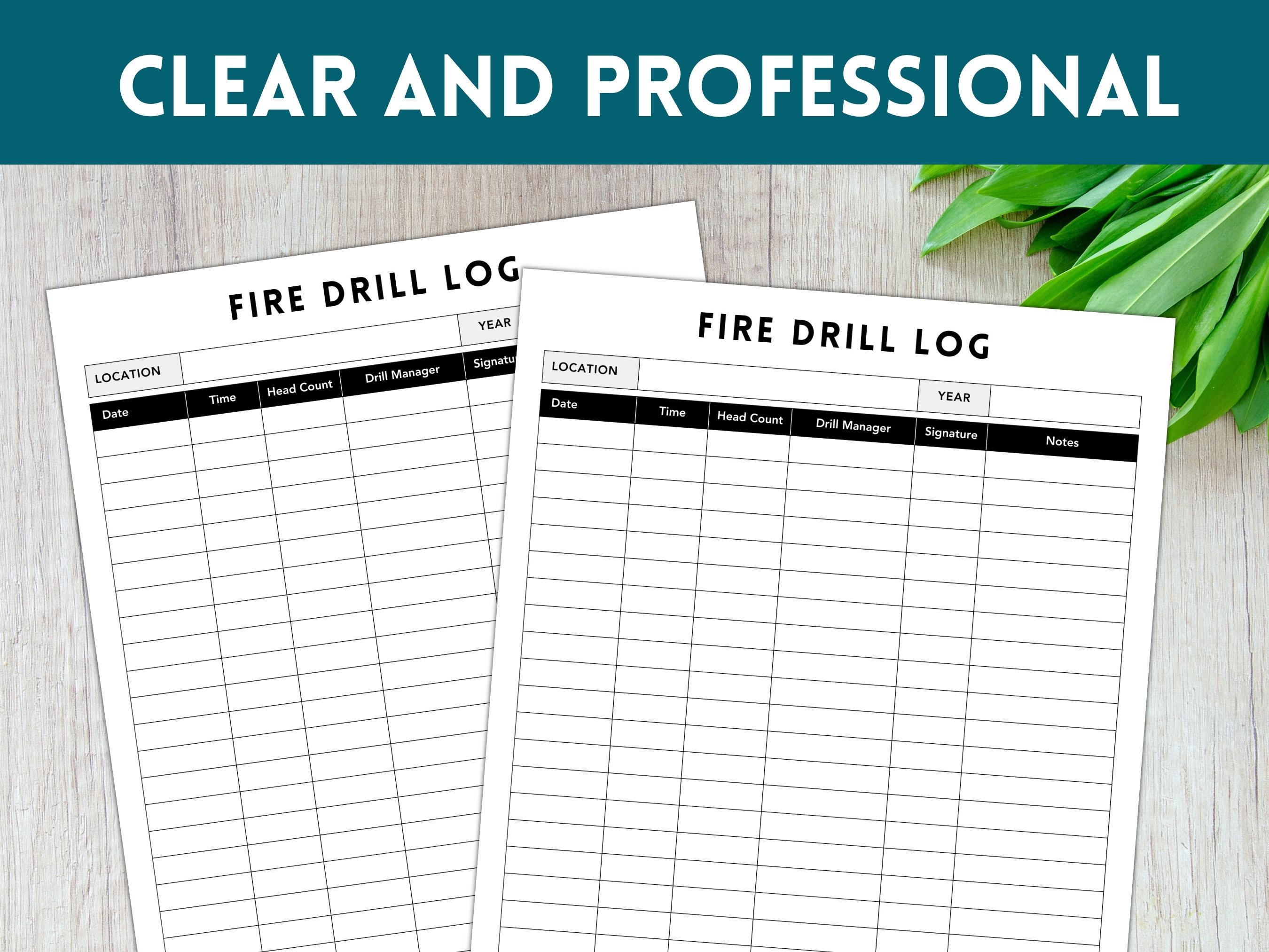Fire Drill Log Printable Fire Drill Practice Fire Drill Log School Fire Drill Log Printable Fire Drill Practice Fire Drill Log School