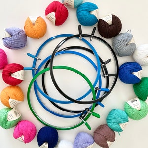 Punch Needle Hoop, Beginner Punch Needle, Punch Needle Embroidery Hoop, Monks Cloth for Punch Needle Embroidery, Embroidery Supplies Gift.
