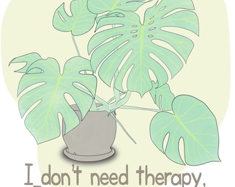 Plant Lady PNG, Funny Plant Quote, T-Shirt Design (Digital Download)